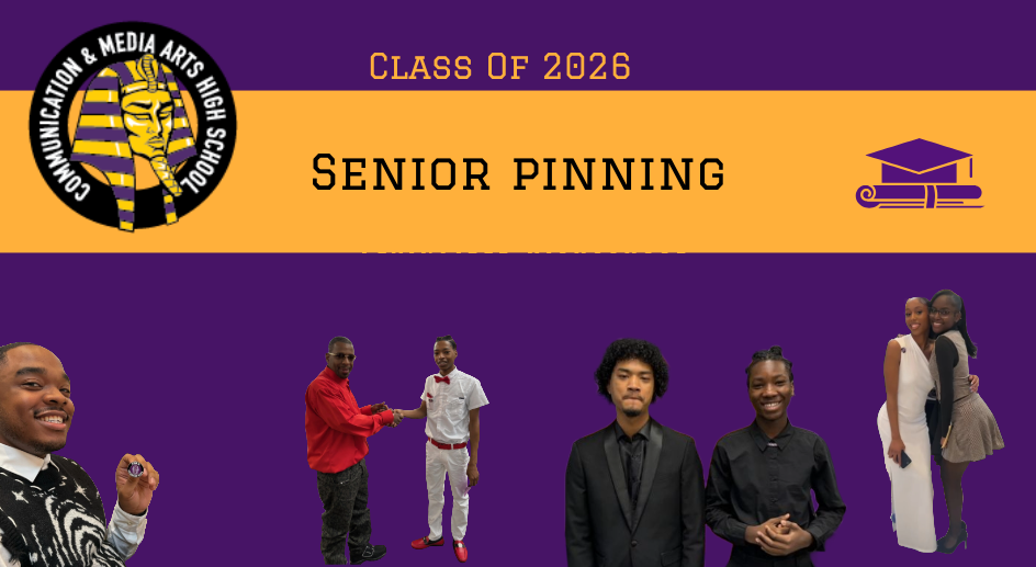  Students showing their senior pins